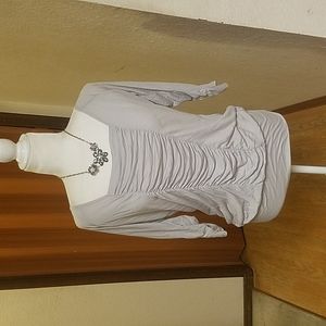 CRYSTAL SPRINGS GREY PLUS SIZE TOP